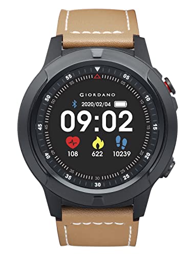 Image of Giordano Brown Unisex Smart Watch with Bluetooth Voice Calling,1.28 inch Display, Health Monitoring,Multi-Sports Modes,Sleep Monitor & IP67 Water Resistance