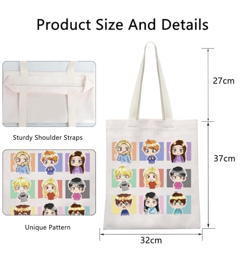 POFULL Book Inspired Tote Bag Book Lover Shoulder Bag2