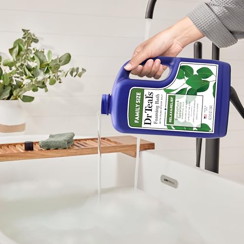 Dr Teal's Foaming Bath with Pure Epsom Salt, Relax & Relief with Eucalyptus & Spearmint, 62.5 fl oz - image 6