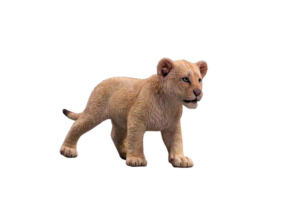 Little Lion Simba Statue, Simulation Cartoon Small Animal Resin Statue Decoration Model Play Home Garden Decoration Decoration H9CM