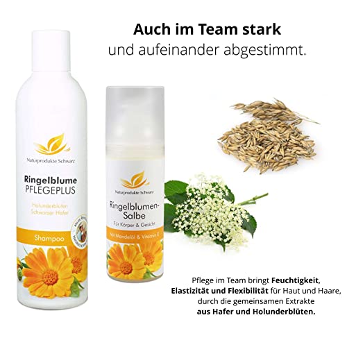 Ringelblumensalbe mit BIO Mandelöl von Naturprodukte Schwarz