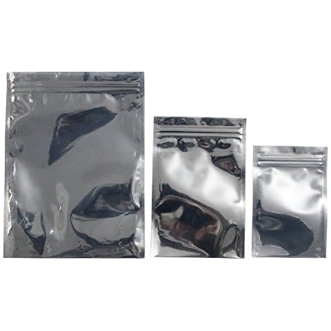 LJY 75 Pieces Antistatic Resealable Bags for SSD HDD and Electronic Device, Assorted Sizes Cover