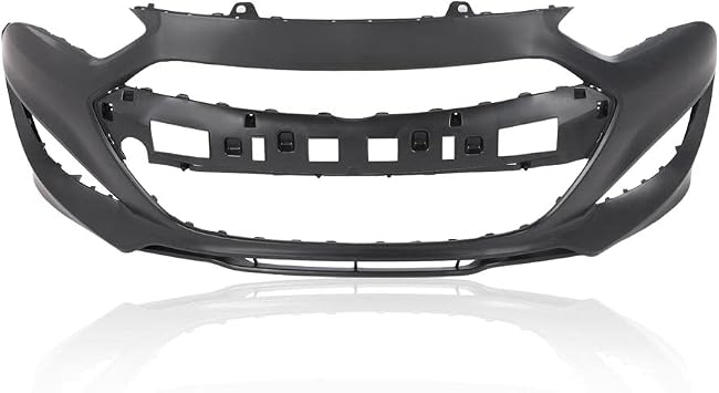 Front Bumper Cover Primered, HY1000197 Black | Compatible with Hyundai Genesis 2013 2014 2015 2016; Fit Coupe 2-Door Models Only 865112M300, 615343714530
