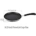 Cook N Home 10.25-Inch Nonstick Heavy Gauge Crepe Pancake Pan Griddle, 26cm, Black