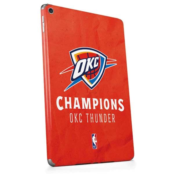 Skinit Decal Tablet Skin Compatible with iPad 7th-8th Gen (2019-20) - Officially Licensed 2025 NBA Champions Oklahoma City Thunder Design