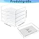 4 Stück Acryl Briefablage in Premium-Qualität, Transparent Ablagefächer Stapelbar, Stapelbares Dokumentenablage, Ablagefächer, Briefablage A4