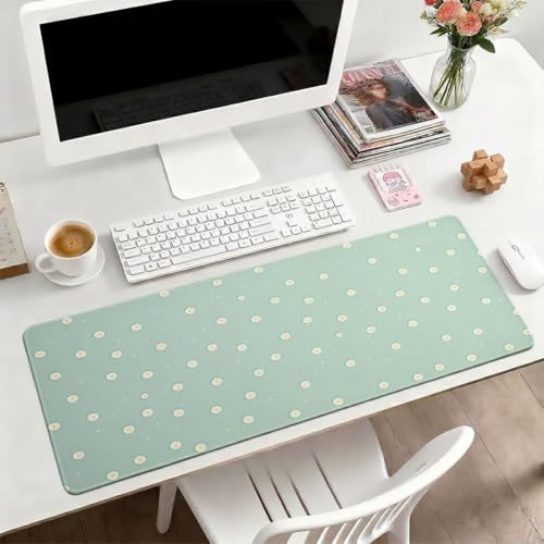 Alfombrilla de ratón XXL verde de 70x30 cm para transformar tu escritorio de oficina y gaming 7