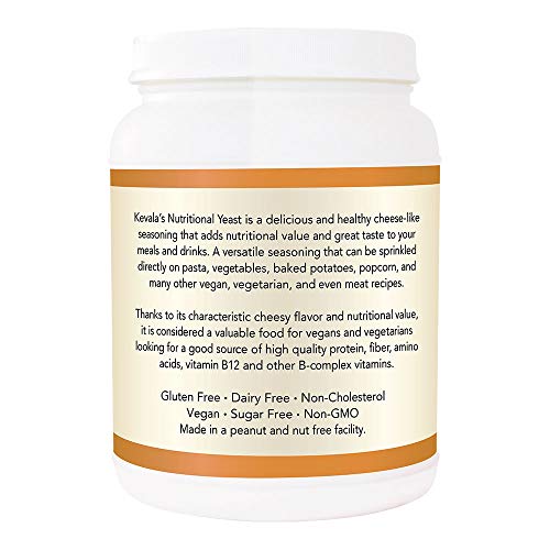 Kevala - Nutritional Yeast Delicious Vegan Seasoning - Low Sodium, Non-Gmo, Gluten-Free, And Kosher - 14 Ounce #TOP2