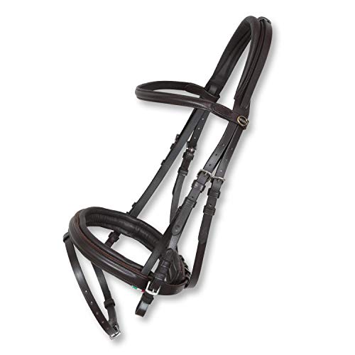 Bridon monte anglaise Tubinga cuir souple taille cob full filet cheval