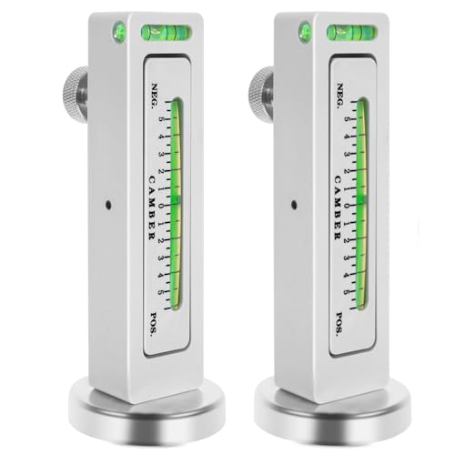 Ziopetru 2 Pack Adjustable Magnetic Gauge Tool, Wheel Camber, Caster Pillar and Wheel Alignment Tools for Automotive Truck RV Tire Repair