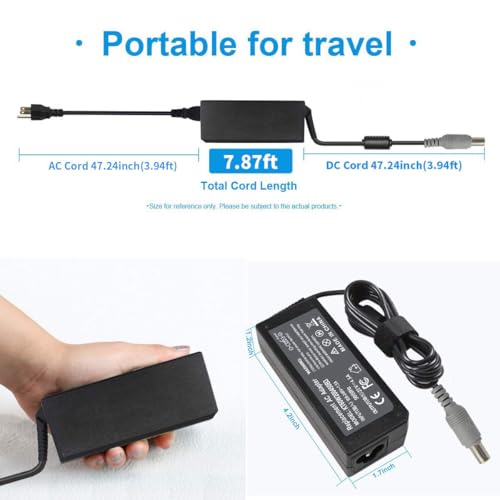 90W 20V 4.5A AC Adapter Charger for Lenovo Thinkpad T60 T61 T400 T410 T420 T430 T500 T510 T520 T530 X60 Z60 X200 X201 X220 X230 X61 L420 L430 Edge 14 15 E420 E430 E530 Power Supply