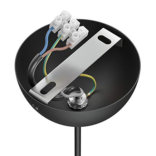 ledscom.de 2 pcs. Pendant Light/Hanging lamp DORI, Black matt, 1x E27 max. 60W - Image 3