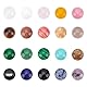 SUPERFINDINGS 40Stk 10mm Multi ColorNatural Cabochon Edelstein Halbrunde Kuppel Flatback Quarzstein Für Halskette Schmuckherstellung