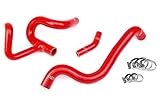 HPS 57-1410-RED Silicone Radiator Hose Kit Coolant