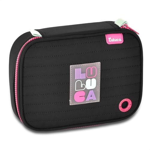 Estojo Box Luluca Lulike Soft Grande Escolar (Preto)