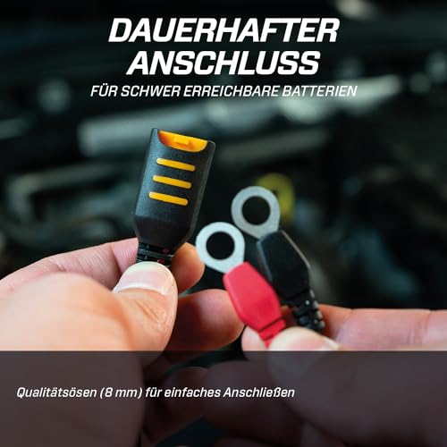 CTEK Connect Eyelet M8, permanente Verbindung für schwer zugängliche Batterien, 8 mm Öse, langlebige, sichere & einfache Verbindung Batterieladegerät, für Autos, Motorräder & andere
