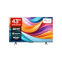 TCL 43T7B, TV QLED 43”, 4K Ultra HD, Google TV (Dolby Vision & Atmos, Controllo vocale hands-free...