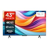 TCL 43T7B, TV QLED 43”, 4K Ultra HD, Google TV (Dolby Vision & Atmos, Controllo vocale hands-free,...