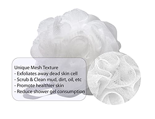 Aquasentials Mesh Pouf Bath Sponge (8 Pack) #TOP3