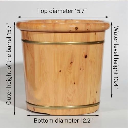 Spa de Pies de Madera con Rodillo de Masaje 15.7'' miniatura 2