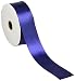 Schiff Ribbons 2244-9 20-Yard Polyester Double Face Satin Ribbon, 1-1/2-Inch, Navy
