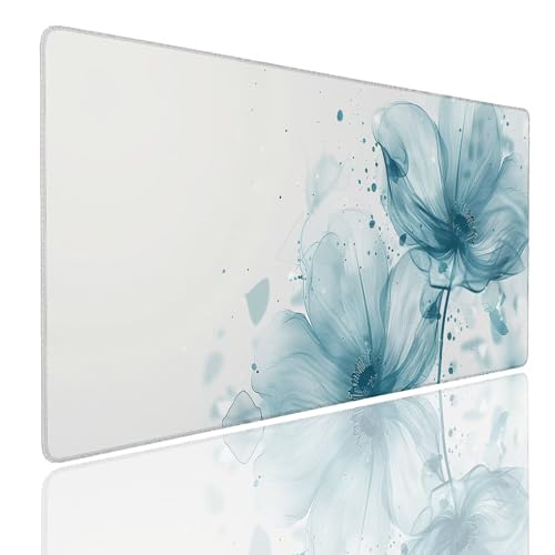 Tapis de bureau gaming grand format 90 cm antidérapant et étanche