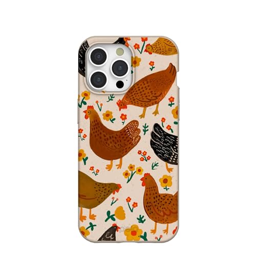Pela | Phone Case Compatible with iPhone 15 Pro Max | Limited Edition | Supports Wireless Charging | Cute Eco Friendly | Chicken Garden - image 1