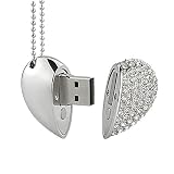 10 szt. pamięć USB 2.0 32 GB diament kształt serca pamięć USB prezent ślubny