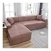 HSCYLWJ Sofa Bettbezug Polyester 3 Sitz, Sofabezug Anti Rutsch Einfarbig Sofa Schonbezug 3 Sitzer (190-230CM) Möbelschutzbezug für Sofa und Couch