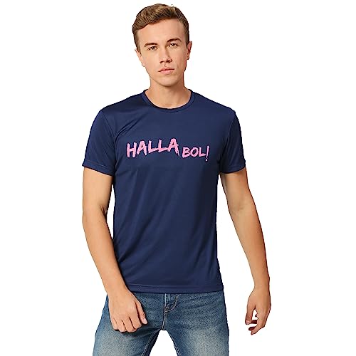 Image of playR x RR Halla BOL Tee - Men's Sports T-Shirt, Lightweight, Breathable Fabric, Comfortable Ideal for Training, Gym, Running, Match Days, Travel & Casual Wear for All Season