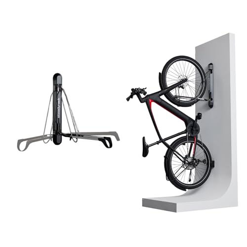 Support Vélo VTT mural articulé Steadyrack gain de place pneu large 20-29 pouces