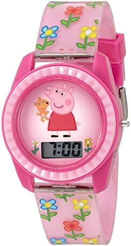 Accutime Kids Nickelodeon Peppa Pig Pink Digital Analog Quartz Wrist Watch, Cool Inexpensive Gift & Party Favor for Girls, Boys, Toddlers, Adults All Ages
