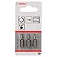 Bosch Professional Bit Extra-Hart für Innen-Torx-Schrauben (T8, Länge: 25 mm, 3 Stück), 2607001601