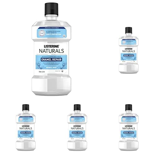 Listerine Naturals Enamel Repair Mouthwash with Mineral Sodium Fluoride, Oral Rinse