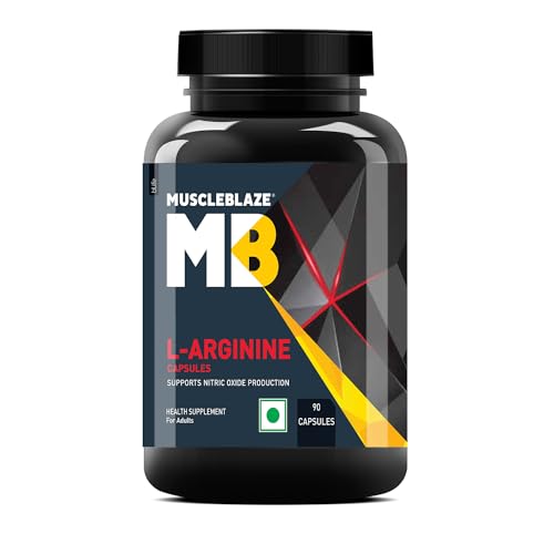 40% OFF on MuscleBlaze L-Arginine, Supports Nitric Oxide Production, Pack of 90 Capsules 40% OFF on MuscleBlaze L-Arginine, Supports Nitric Oxide Production, Pack of 90 Capsules
