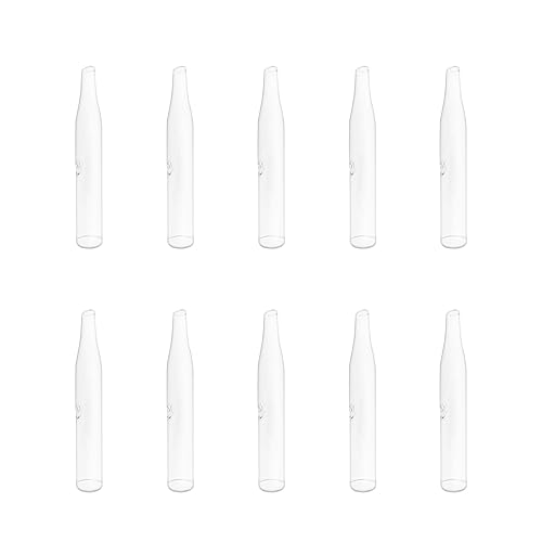 Elitzia Cuatro tipos de tubos de vidrio absorbente de espinillas para acné Accesorios de máquina de belleza de electroterapia de uso múltiple 10set