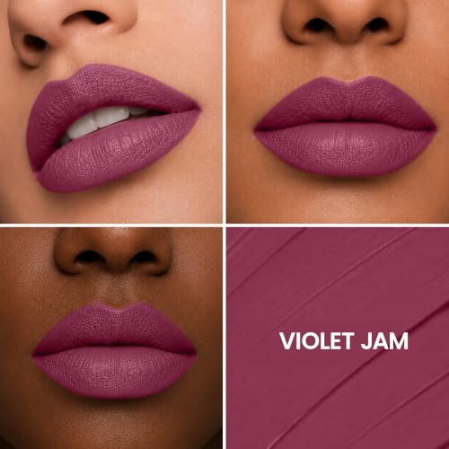 Image of Fashion Colour Supreme Lasting Honey Lip Non Transfer Lipstick 2.6g | Lipstick For Women | Available in 18 Super Creamy Shades | (303- Violet Jam, 2.6g)