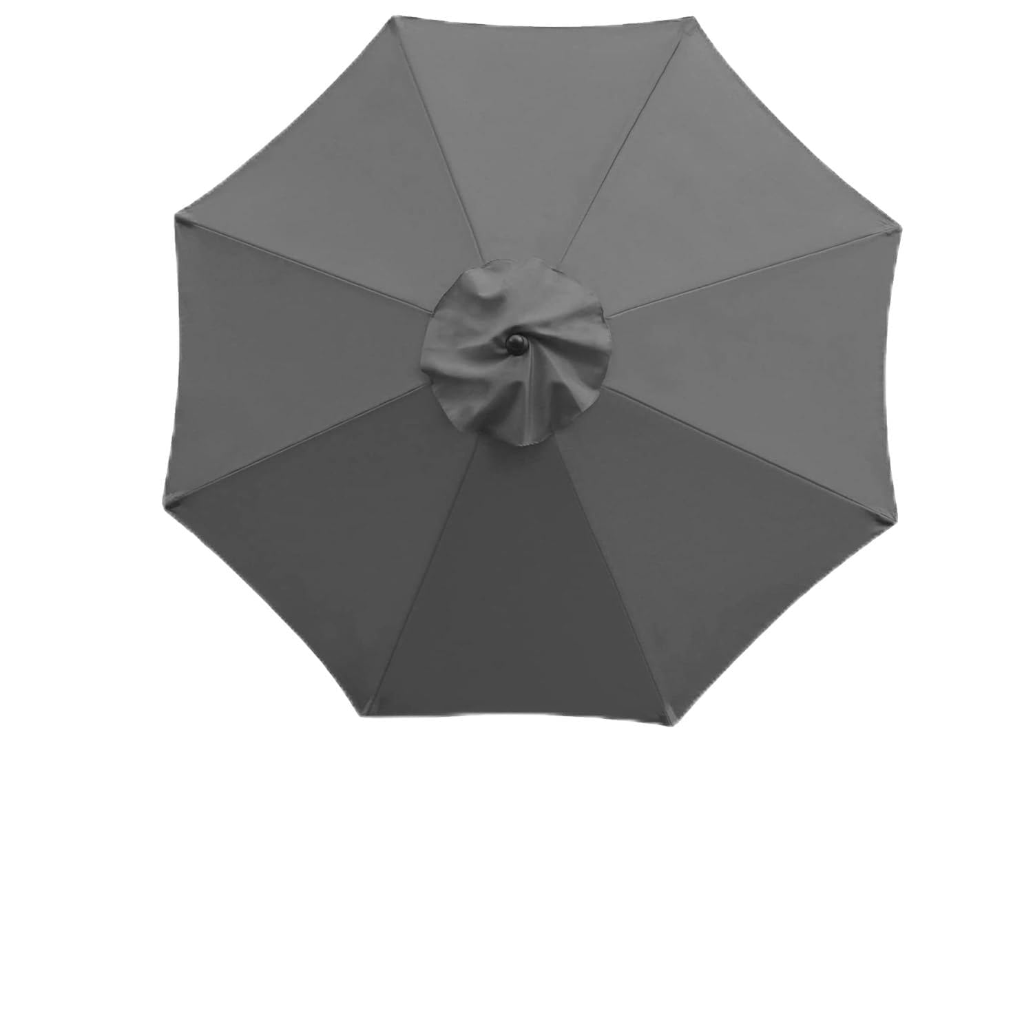 UYTOIZ 9ft/9.8ft Patio Parasol Canopy,Fade Resistant Beach Umbrella Replacement Cloth 8 Arms,Standard&Cantilever Polyester Fabric Replacement Umbrella Cover For Garden UV50+(Gray,2.7m/9ft)