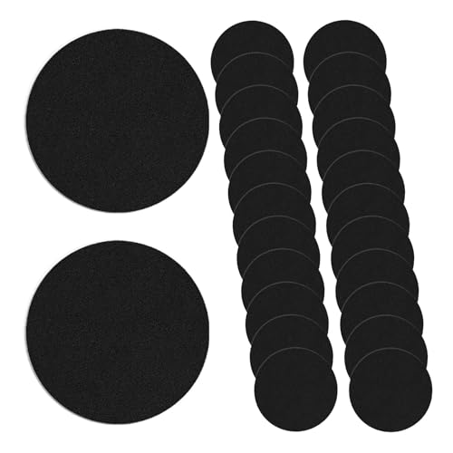 24 Pcs Replacement 4.7-Inch Carbon Filters Compatible with Breetee Portable Range Hoods – Circular Charcoal Filter Effectively Absorbs Kitchen Fumes, Easy to Install
