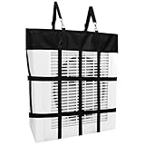 Tessco 1 Pcs Box Fan Holder Horse Stall Classic Fan Bag Hanging Web Holder Nylon Box Hay Bag (Black)