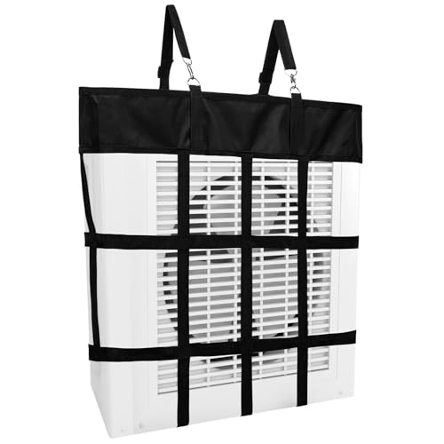 Tessco for you 1 Pcs Box Fan Holder Horse Stall Classic Fan Bag Hanging Web Holder Nylon Box Hay Bag Horse Accessories (Black)