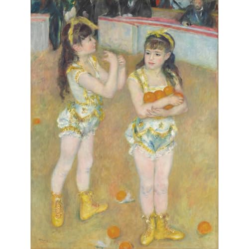 Toile Renoir Acrobates au Cirque Fernando pour déco chambre élégante