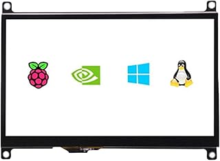 LYEAA 7 Inch IPS Touch Screen LCD Touchscreen Monitor 1024×600 Resolution LCD Display HDMI-Compatible Capacitive for Raspberry Pi