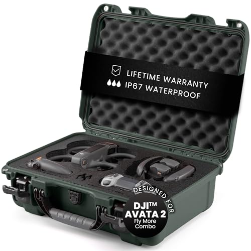 Maleta dji Avata 2 Nanuk 925 evita roturas por golpes y humedad de viaje