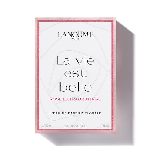 Lancôme - La Vie Est Belle Rose Extraordinaire - Eau de Parfum pour Femme - Fragrance Florale Ambré - 50 ml - Fabriqué en France