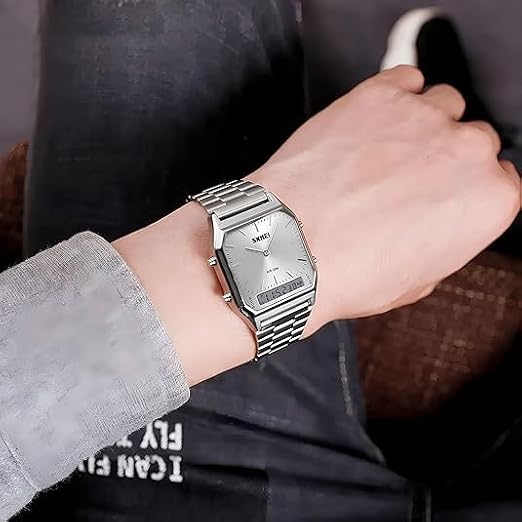 XCZAP Stainless Steel Quartz Watch Simple Luxury Business Casual Men Wrist Watches Waterproof Wristwatch