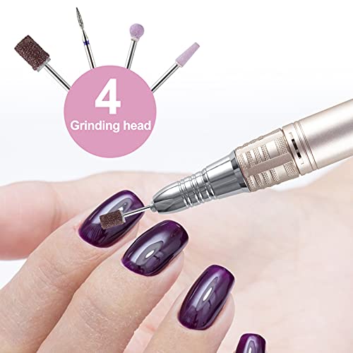 Opibtu Nagelfräser Elektrische 35000 U/min Nagelfeile Maniküre Pediküre Set, intelligente und leichte,Touch-Panel… – Bild 8
