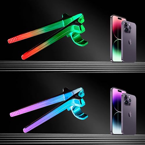 Heeloo New Updated Version Finger Chopsticks for Gamers,Snack Clips,Gaming Finger Sleeves,Video Game Party Supplies,Creative Game Accessories,Kids Chopsticks,Gifts for Gamers (Dazzling colors) - Thumbnail 2