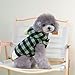 lamphle Eye-catching Dog Sweater Plaid Dog Hoodie Sweater Winter Pet Sweater with Hood for Small Dogs Cats Pet Cotton Coat Green XL