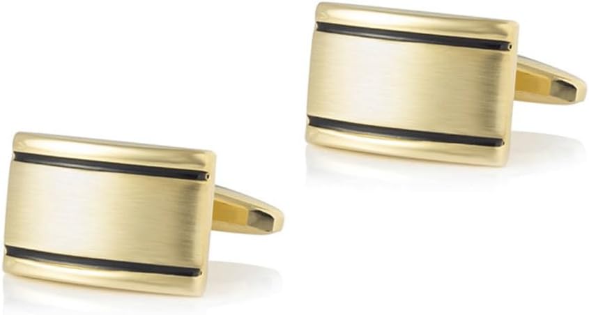 Smooth Brushed Metal Cufflinks French Shirt Cuff Buttons for Men(Gray)